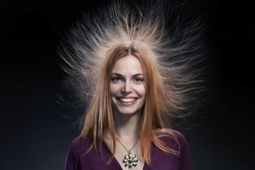 Your hair might go crazy because of the static in the air! Source: www.mystaticguard.com