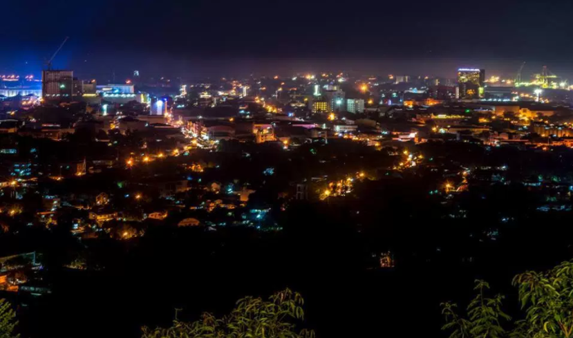 This is a picture of Cagayan de Oro, Philippines during the night.