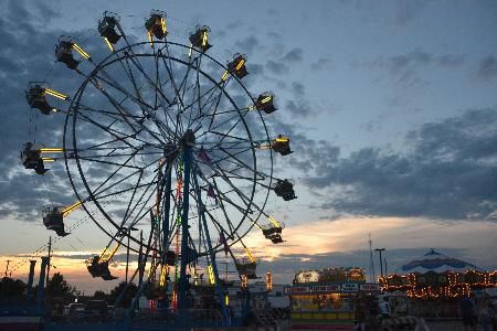 This is the carnival at the Lyon County Fair