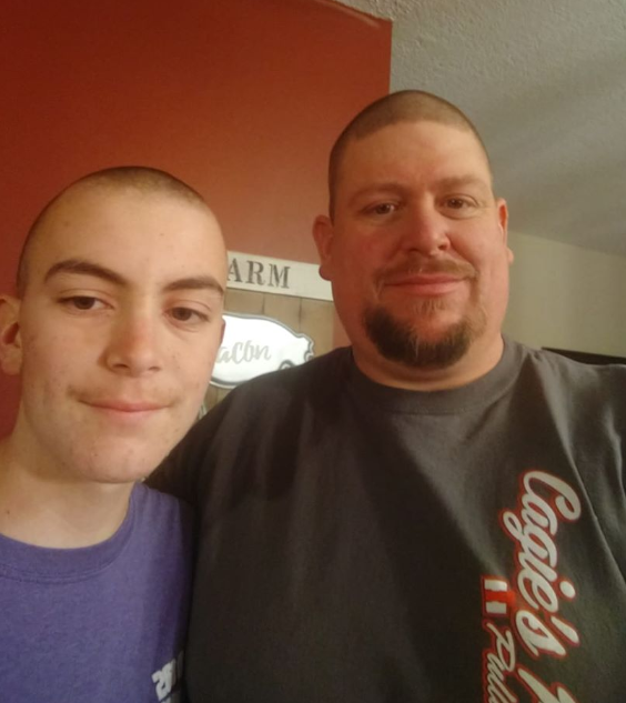 Austin Moore and his dad. 
