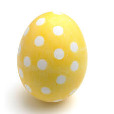 An easter egg we use for egg hunting or for decoration.
