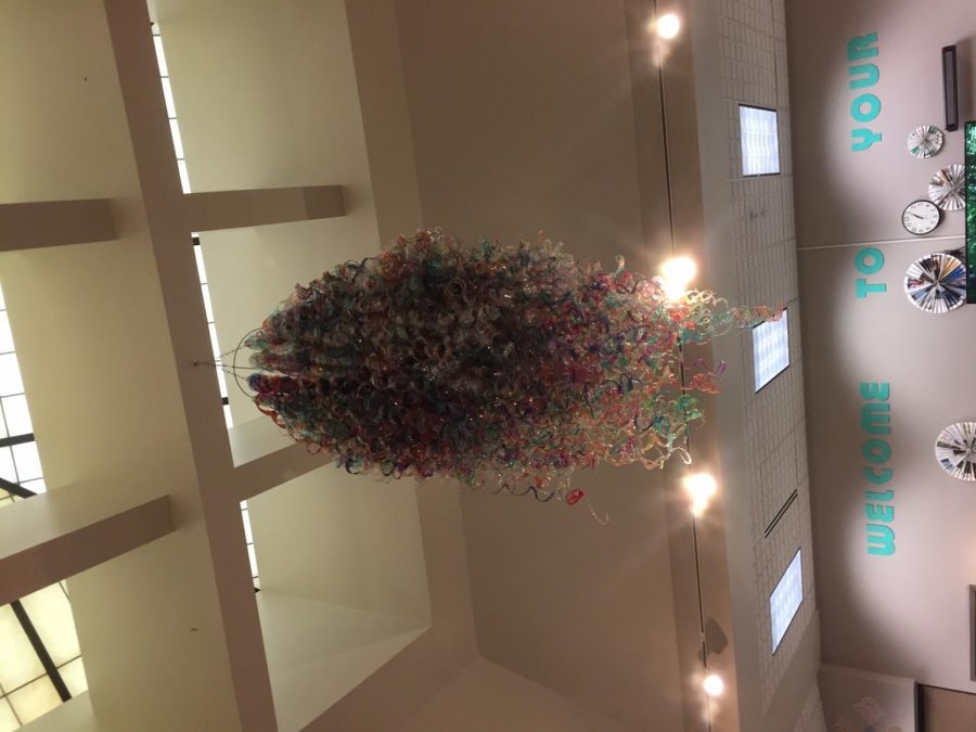 Plastic Bottle Decoration In The Library