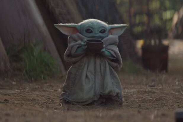 This is the new and cute Baby Yoda