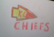 My drawing of the Kansas City Chiefs. Go Chiefs!