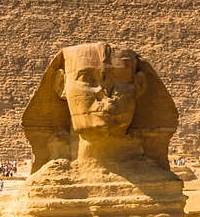 Sphynx from the great Pyramids of Giza.