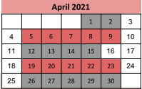 April 2021
