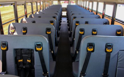 Seatbelts on a bus