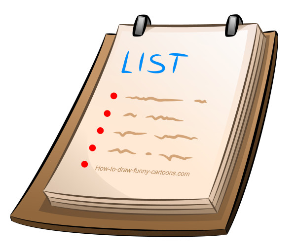 A list drawing 