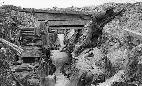 A British trench that is manned by the 11th Cheshire Regiment and is located at Ovillers-la-Boisselle.