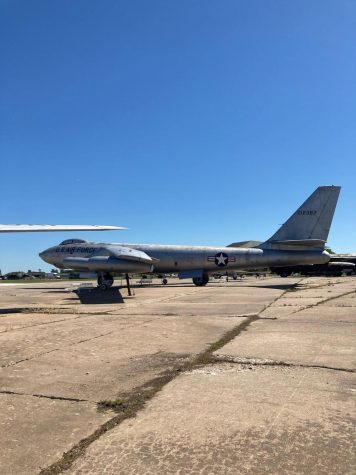 This is the B-47 at the Kansas Aviation Museum. Photo credit: Jackson Woodworth