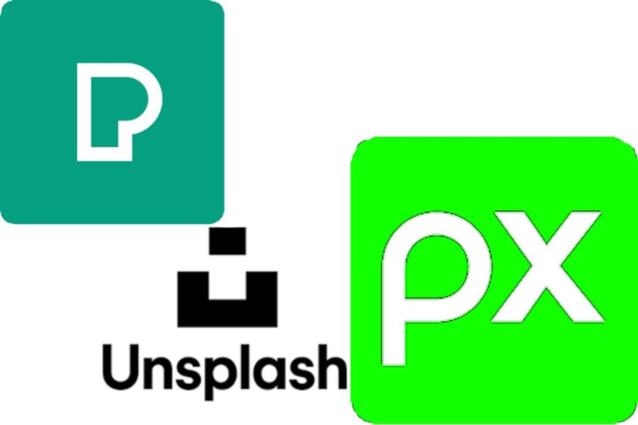 Unsplash, Pexels, and pixabay in a VS