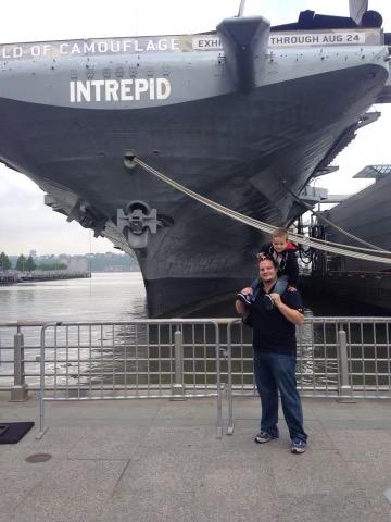 Me in front of the intrepid
