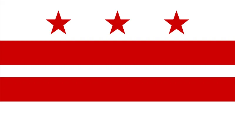 Washington+D.C+Flag
