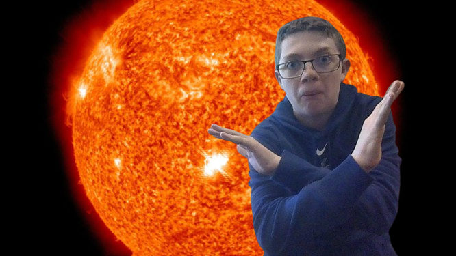 Logan Dean Thexton coming from the International Space Station telling us to NOT stare at the sun