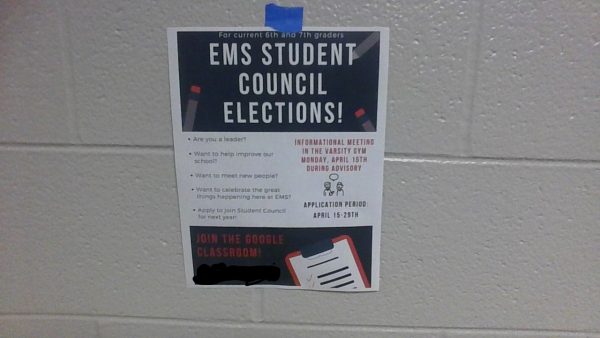 Student Council Application poster.