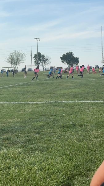I was at my sisters game. her team is the pink one 