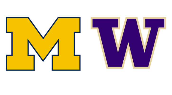 Michigans and Washingtons  Logos 