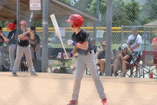 Me hitting for the reds in the same tournament from the story