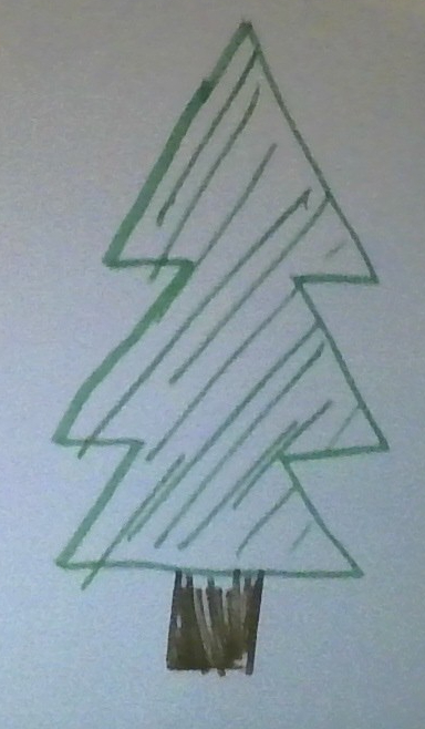 Chistmas Tree (drawn by Oliver Bazan