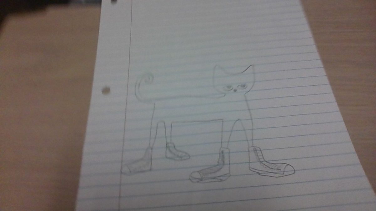 A picture of Pete The Cat I Love My White Shoes