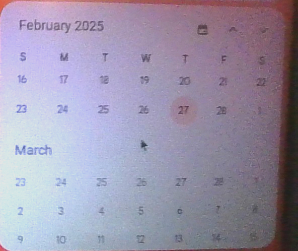 Picture of calender