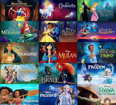 Disney Princess Movie Covers