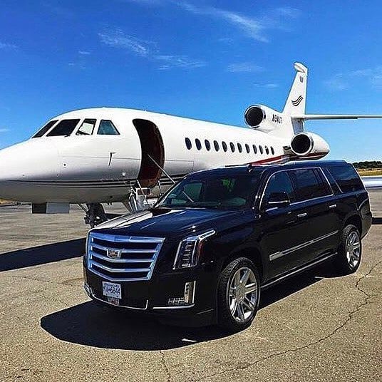 A plane and car 
