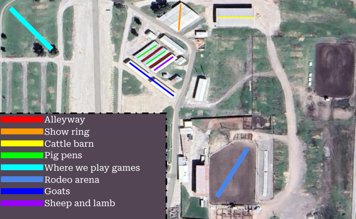 Map of the fairground