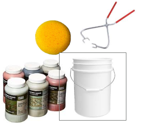 Common tools needed for glazing.